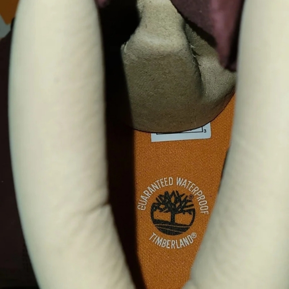 Mens Timberland 6" Premium Nubuck Leather Boots- Burgundy - Picture 9 of 10